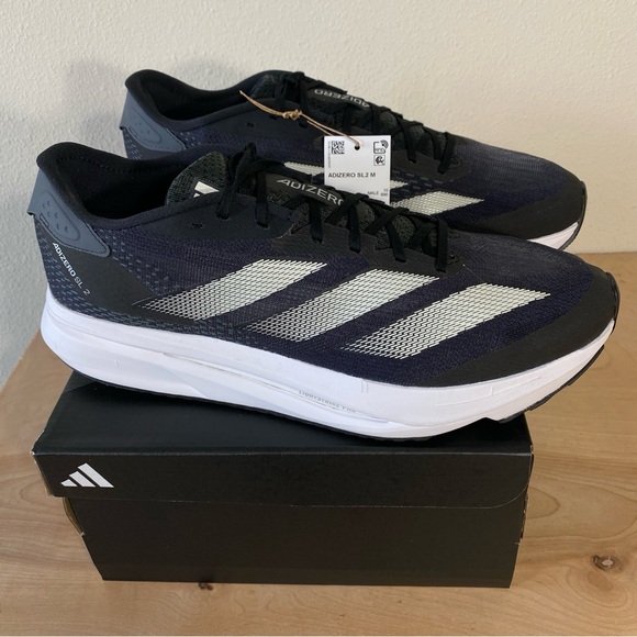 Adidas Adizero SL2 Black White Running Shoe - Size 11.5 - Picture 1 of 11